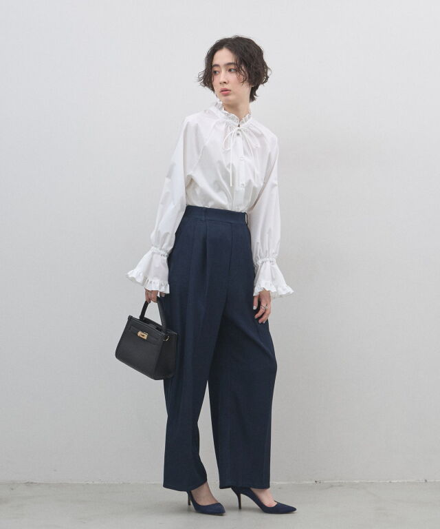 オフィシャルサイト限定】ツイルワイドストレートパンツ（セットアップ）