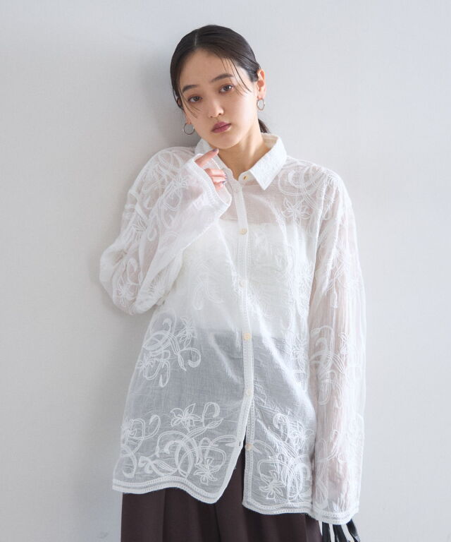 完売★IENA エンブロイダリー刺繍ブラウス 長袖 ホワイト 2026年最新】Yahoo!オークション -イエナ エンブロイダリー 刺繍