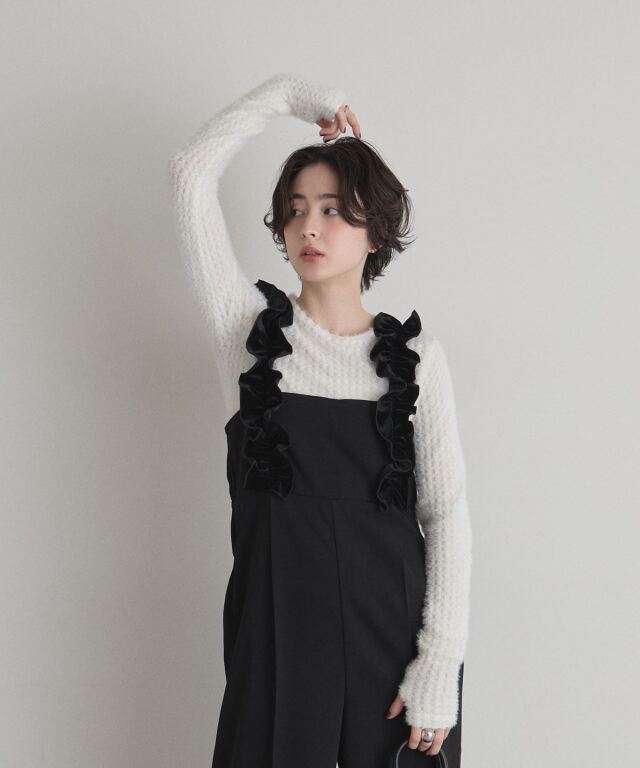 オフィシャルサイト限定】ベロアフリルオールインワン