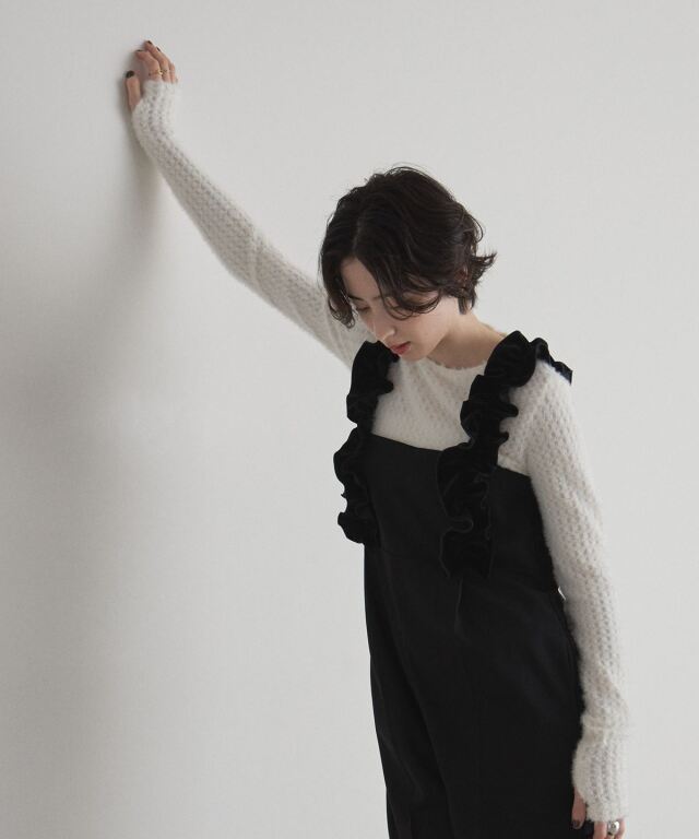 オフィシャルサイト限定】ベロアフリルオールインワン