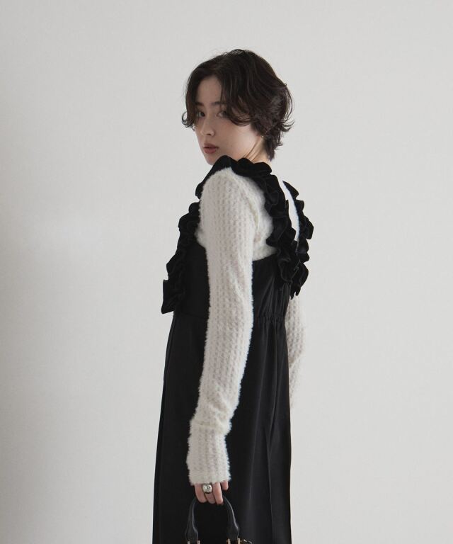 オフィシャルサイト限定】ベロアフリルオールインワン