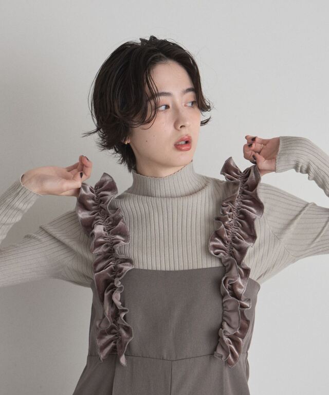 オフィシャルサイト限定】ベロアフリルオールインワン