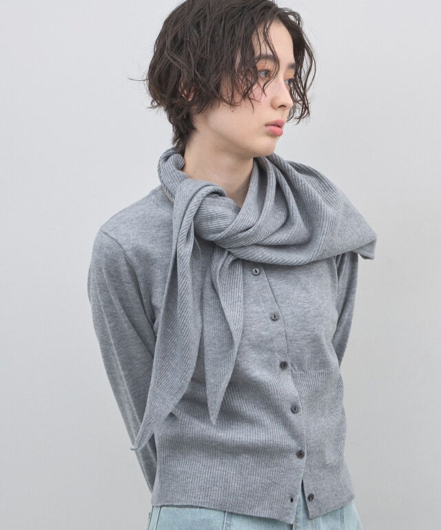 オフィシャルサイト限定】ストールSETクルーネックカーデ