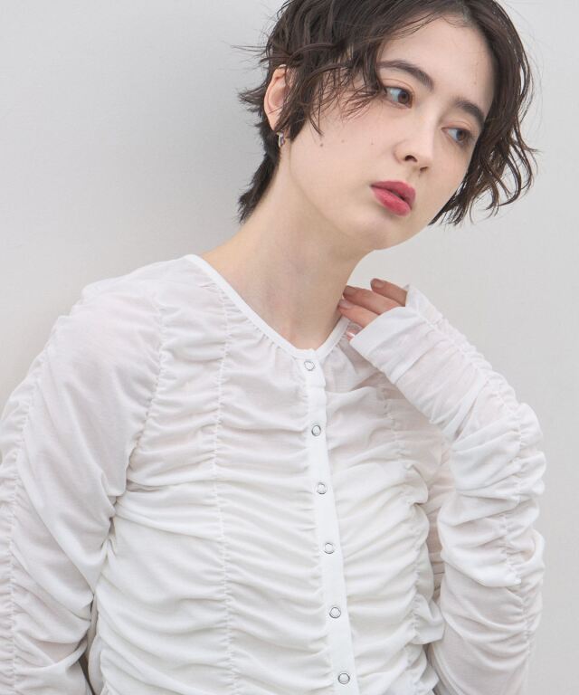 オフィシャルサイト限定】シャーリングシアーカーディガン