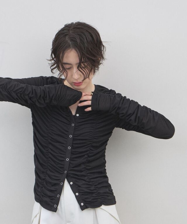 オフィシャルサイト限定】シャーリングシアーカーディガン