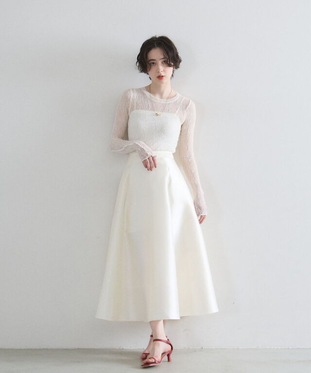kriss soonik＊レーストップス、ブラッシュホワイト スカラップレーストップス(F IVORY): トップス｜PMbox P&M OFFICIAL