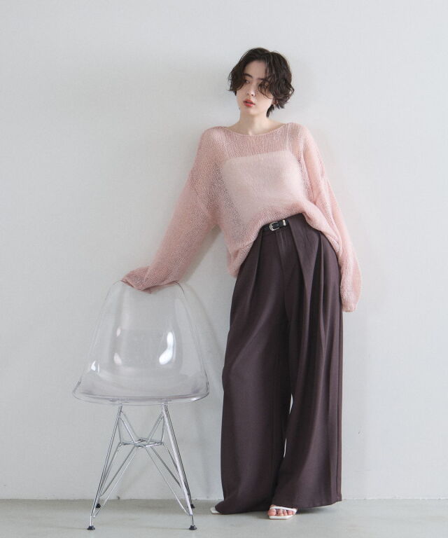 iirotシアーニット VONIQUE / IIROT/Sheer Tops