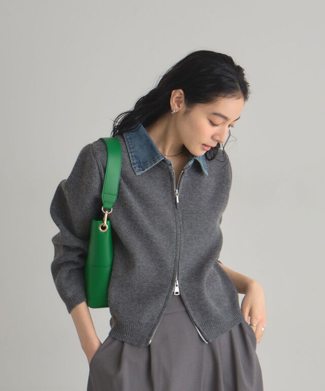 オフィシャルサイト限定】デニムニットWZIPカーディガン
