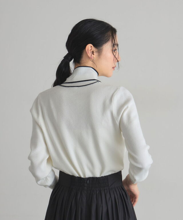 オフィシャルサイト限定】バイカラーボウタイニット