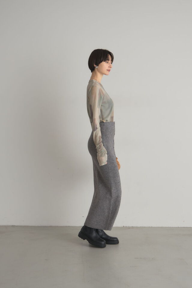 11/30まで値下げ　ニットビスチェ　グレー pual ce cin ニット リブ×畦ニットビスチェ レディース : ZOZOTOWN