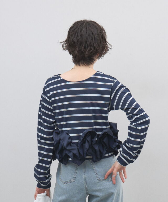 lilou ボーダートップス Louere 長袖ボーダートップス[品番：AMTW0004769]｜Louere（ルエレ