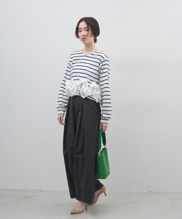 lilou ボーダートップス Louere 長袖ボーダートップス[品番：AMTW0004769]｜Louere（ルエレ