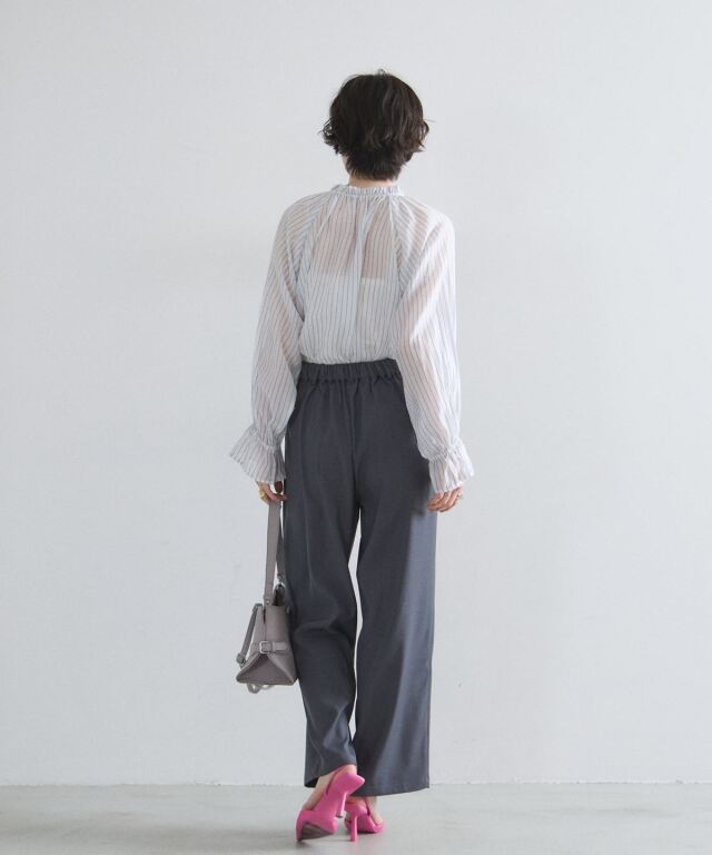 値引きしました！新品タグ付き セットアップパンツ セットアップ対応／VERY掲載】トリアセダブルジョーゼット パンツ