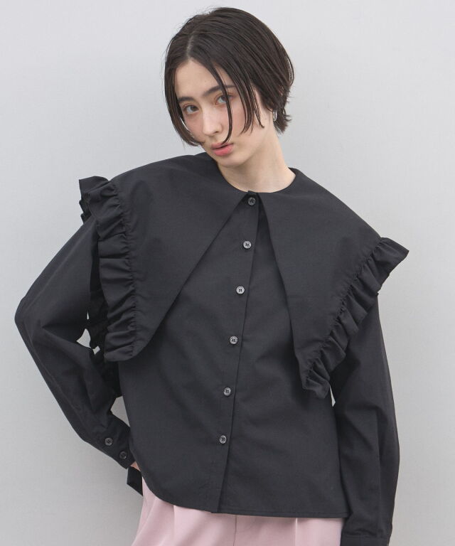 オフィシャルサイト限定】前後2WAYビッグフリルカラーシャツ
