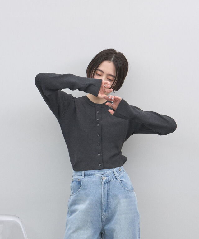 はる   レイヤーカーディガン風トップス カーディガン シャツレイヤード風トップス レディース : ZOZOTOWN