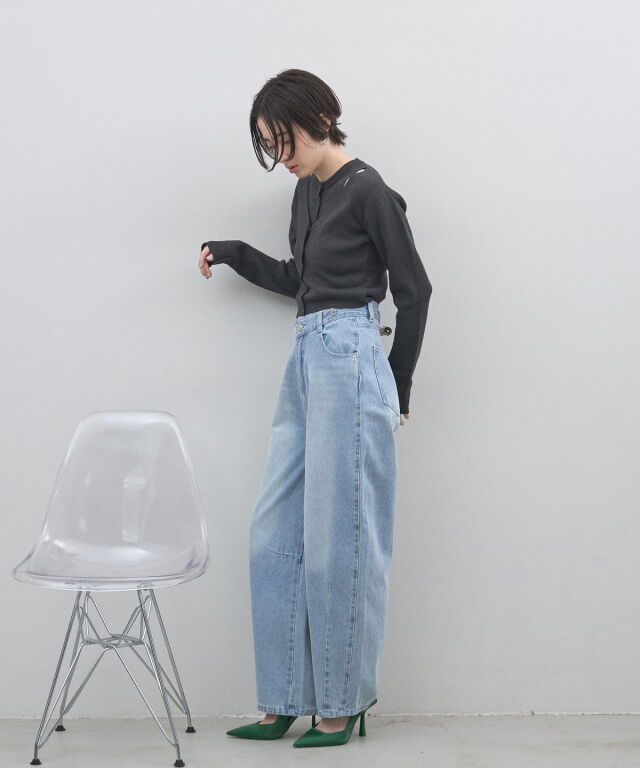 レイヤード風カーディガン