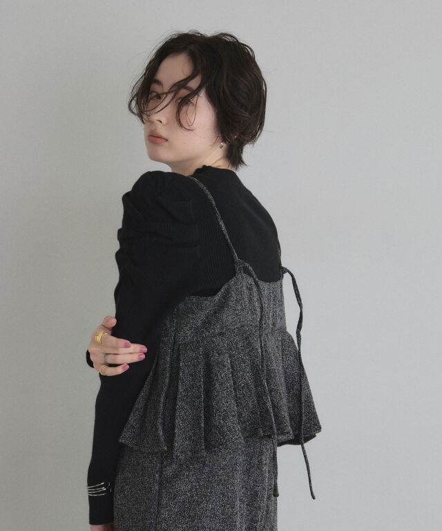 オフィシャルサイト限定】ツイードプリーツビスチェオールインワン