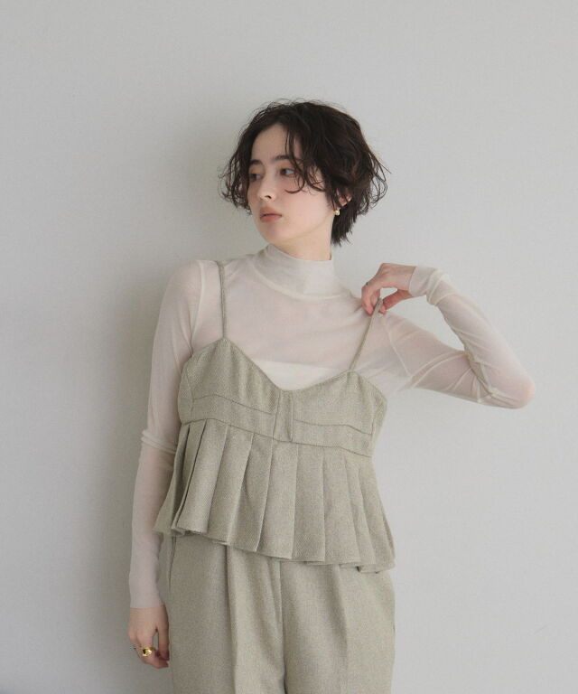 オフィシャルサイト限定】ツイードプリーツビスチェオールインワン