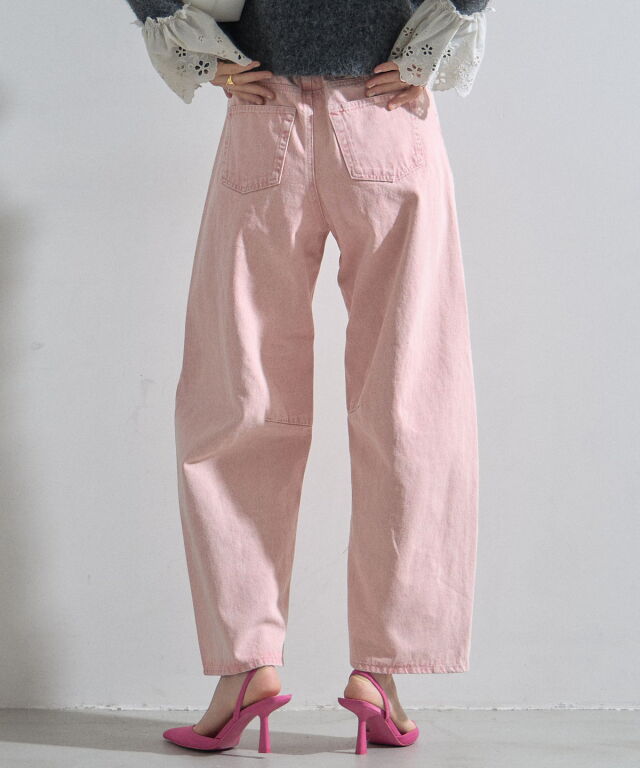 オフィシャルサイト限定】カラーデニムバレルレッグパンツ