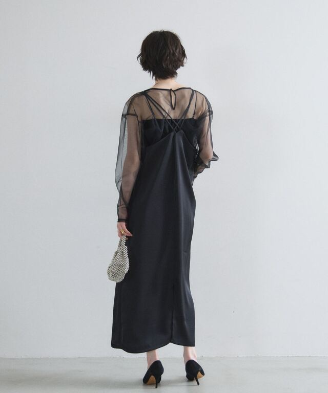 オフィシャルサイト限定】チュールビスチェ×シアートップス×キャミ