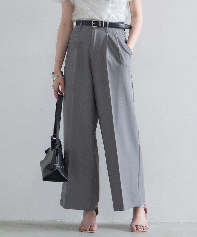 オフィシャルサイト限定】タックワイドパンツ（セットアップ可能）