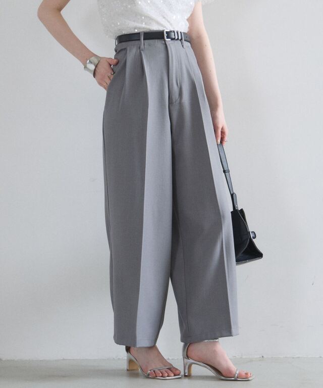 オフィシャルサイト限定】タックワイドパンツ（セットアップ可能）