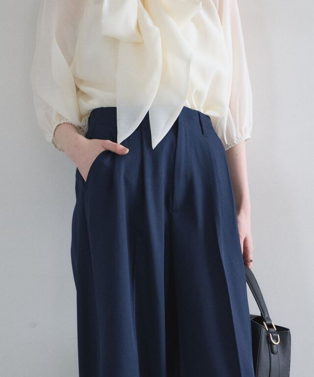 オフィシャルサイト限定】タックワイドパンツ（セットアップ可能）