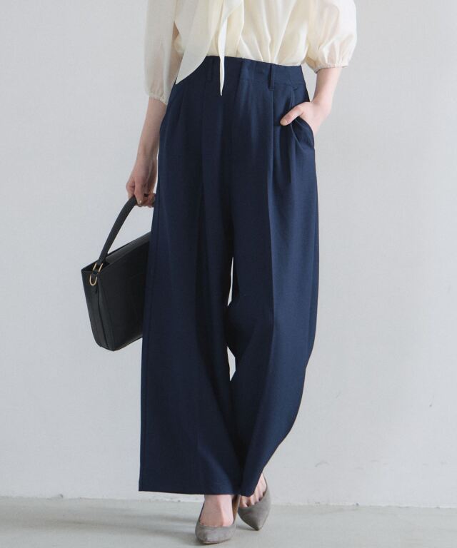 【オフィシャルサイト限定】タックワイドパンツ（セットアップ可能）