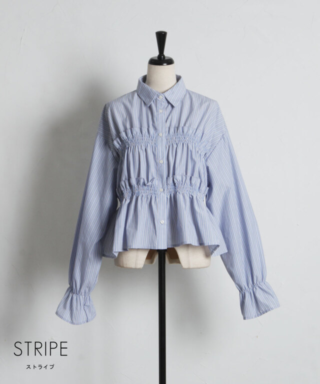 オフィシャルサイト限定】ショート丈フリルシャツ