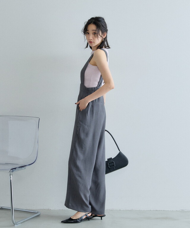 オフィシャルサイト限定】タックワイドサロペット