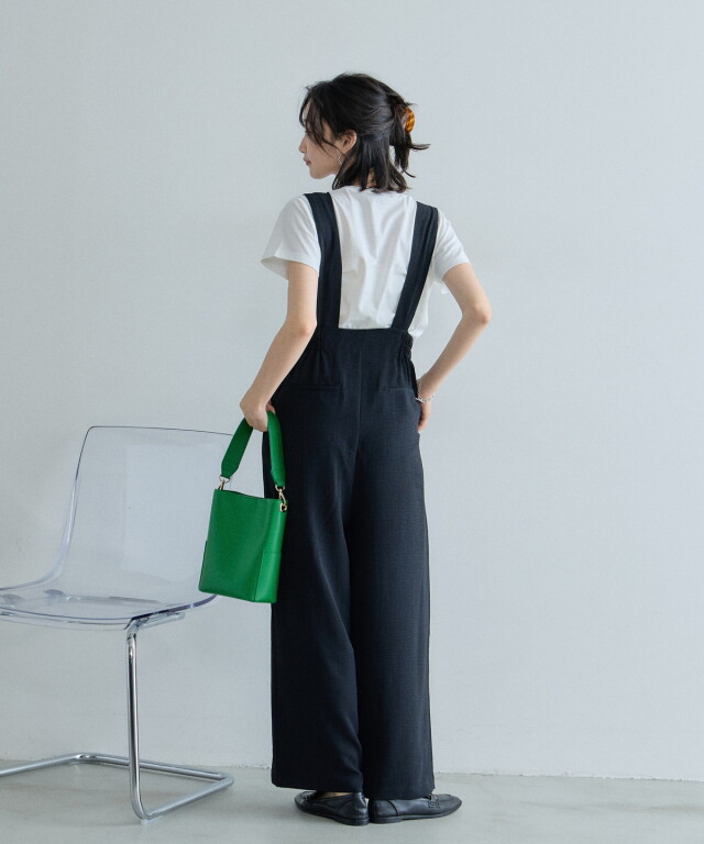 オフィシャルサイト限定】タックワイドサロペット