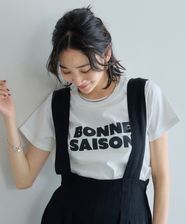 汗染み防止加工ロゴTシャツ