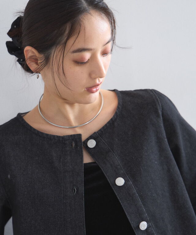 オフィシャルサイト限定】ペプラムデニムジャケット