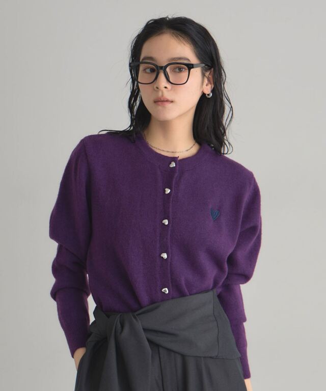 オフィシャルサイト限定】ハート刺繍カーディガン