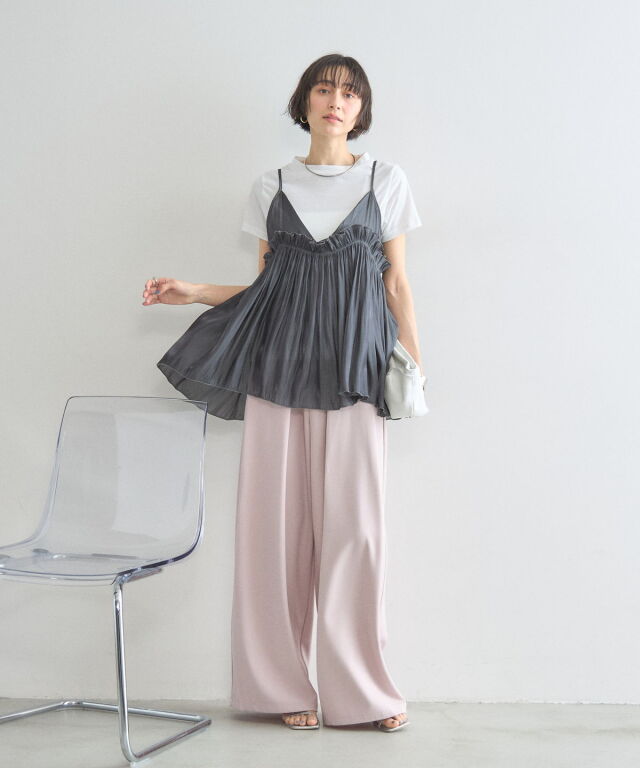 COELIE フリルキャミ フリルキャミ×Tシャツセット