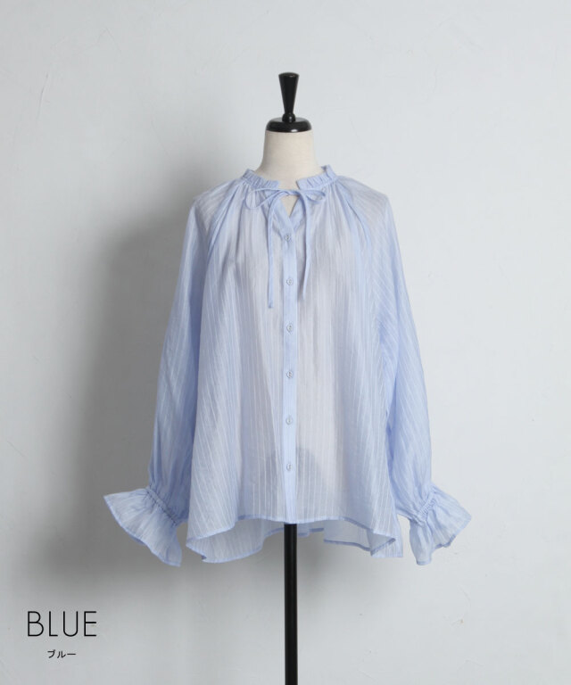 オフィシャルサイト限定】シアーストライプナロータイシャツ