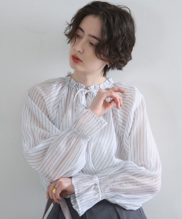 3月4日オフィシャルサイト限定再販！シアーストライプナロータイシャツ