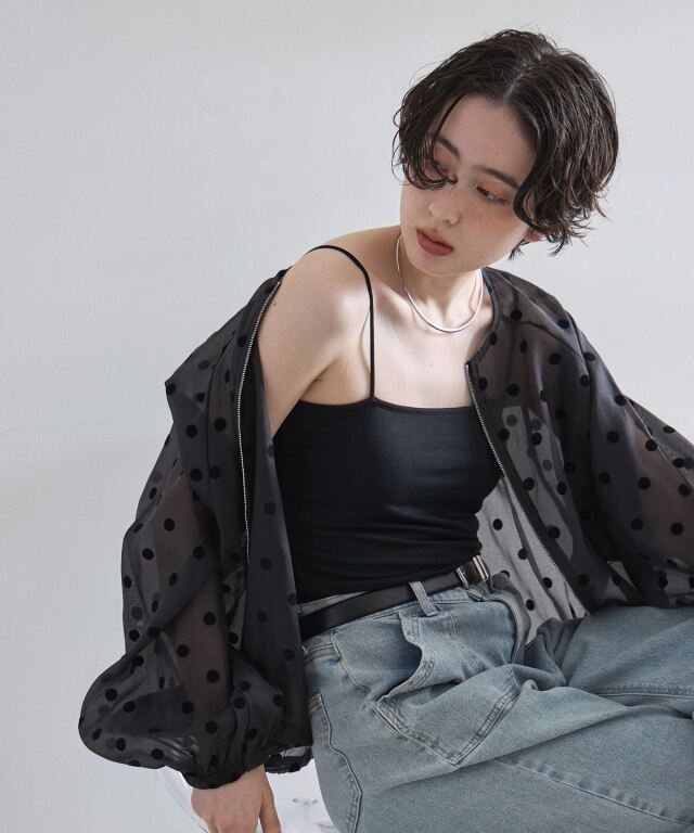 【オフィシャルサイト・店舗限定】【接触冷感・抗菌消臭・UVカット】カップ付きベアキャミ