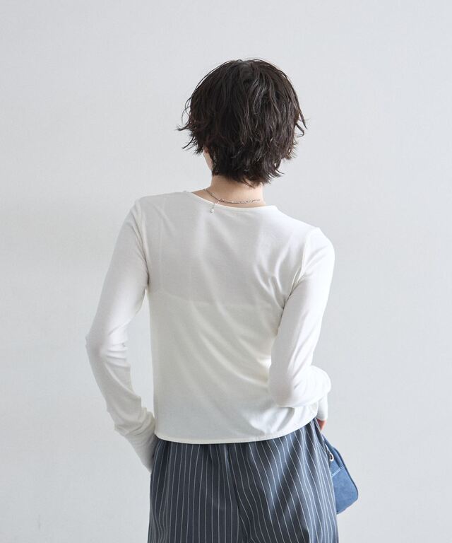 接触冷感・抗菌消臭・UVカット】スナップボタンカーデ