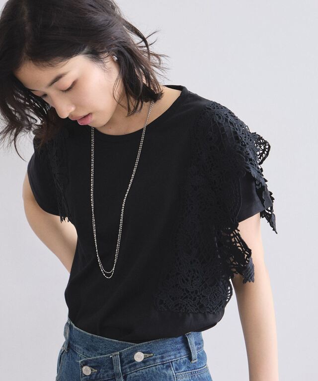オフィシャルサイト限定】アシメレースTシャツ