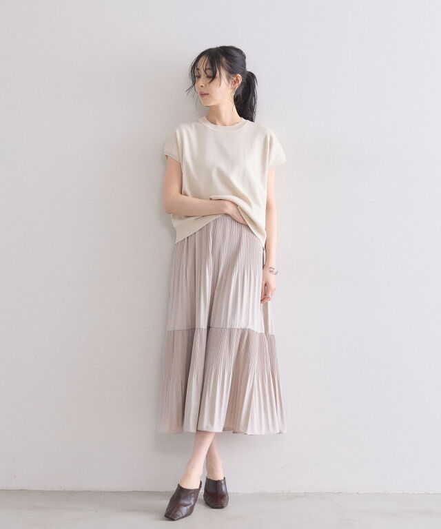 とろぴー/UNDER COVER サマーニットワンピース サマーニットトップス×ワンピースセット