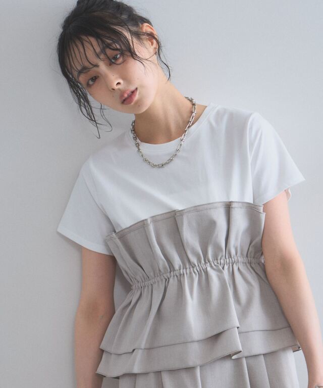 オフィシャルサイト限定】ビスチェ風デザインTシャツ×パンツセット