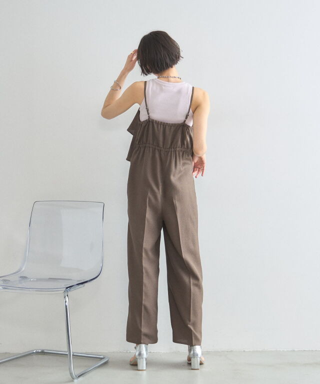 【新品未着用】45RPM☆ Badou-R ☆インドカディ☆キャミ☆ オフィシャルサイト限定】ティアードキャミオールインワン