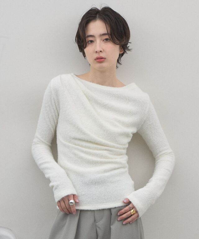 【オフィシャルサイト限定】シャギードレープカットソー