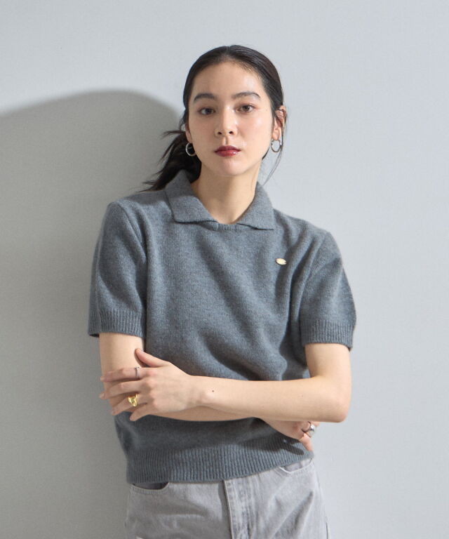 オフィシャルサイト限定】衿付き半袖ニット