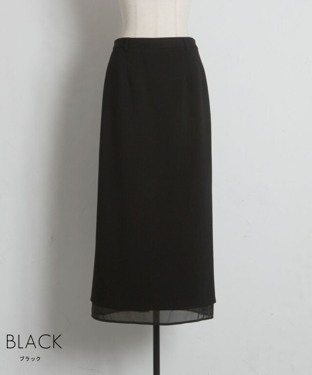 新品タグ付き anysis エニィシス シフォンスカート 黒 M シャイニータック スカート / ANY SIS | ファッション通販 【公式通販
