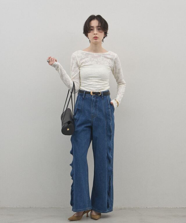 オフィシャルサイト限定】総レースシアートップス