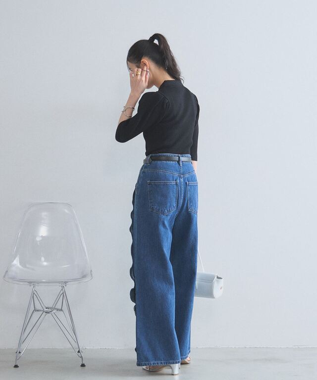 オフィシャルサイト限定】ラッフルフリルデザインデニム