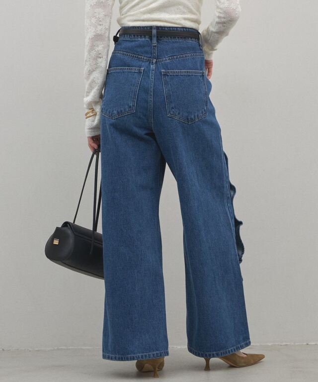 オフィシャルサイト限定】ラッフルフリルデザインデニム