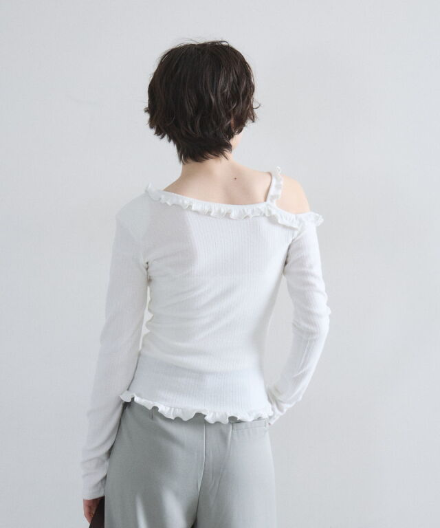 オフィシャルサイト限定】フリルデザインカットソー